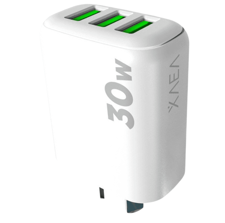CARGADOR 30w 3USB XAEA BLANCO