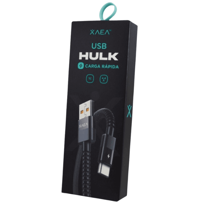 CABLE USB TIPO C CARGA RAPIDA – XAEA – NEGRO - HULK