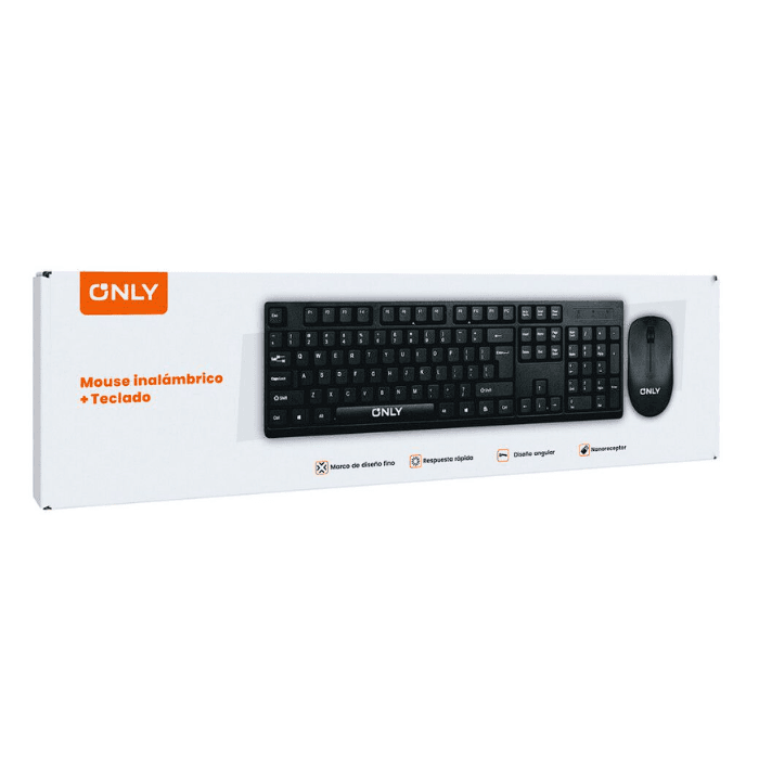 KIT  TECLADO + MOUSE INALÁMBRICOS MOD.732 - ONLY