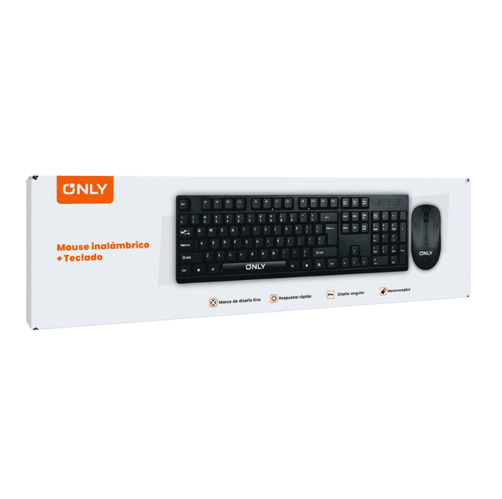 KIT  TECLADO + MOUSE INALÁMBRICOS MOD.732 - ONLY
