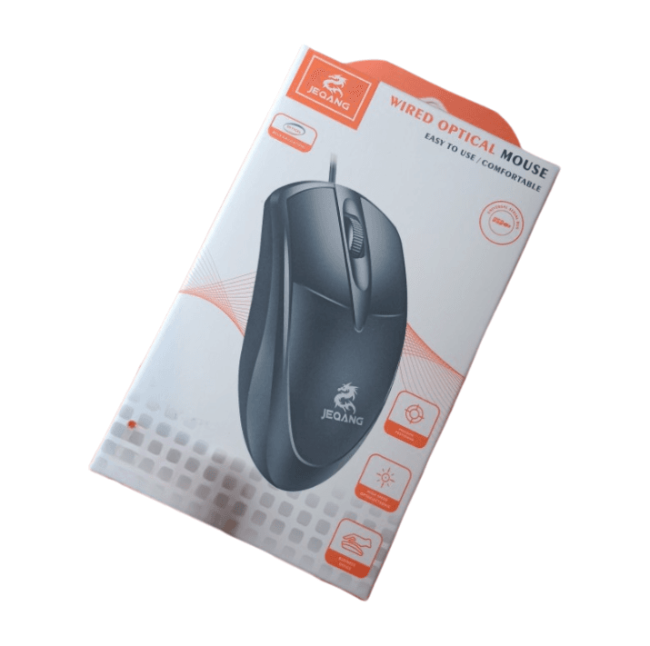 MOUSE CON CABLE MODEL JM-018 - ST - NEGRO