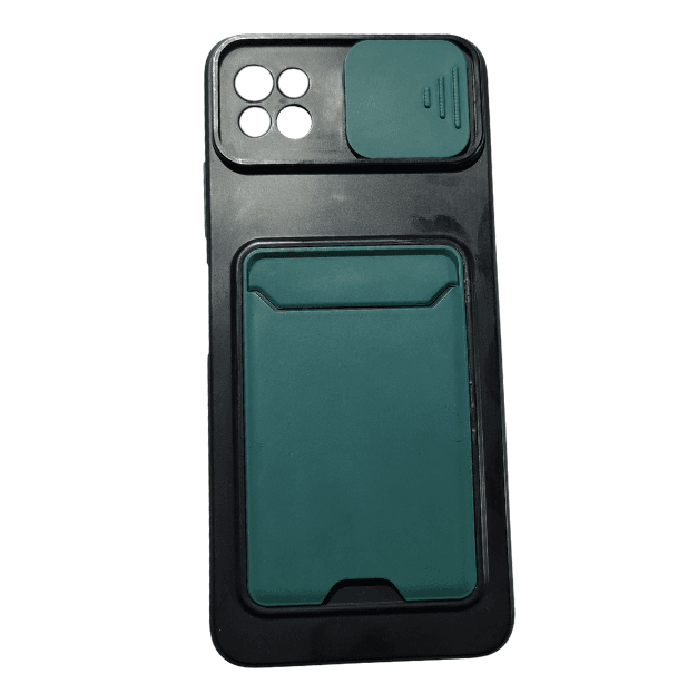 FUNDA SAM A22 5G - PROTECTOR - VERDE NEGRO