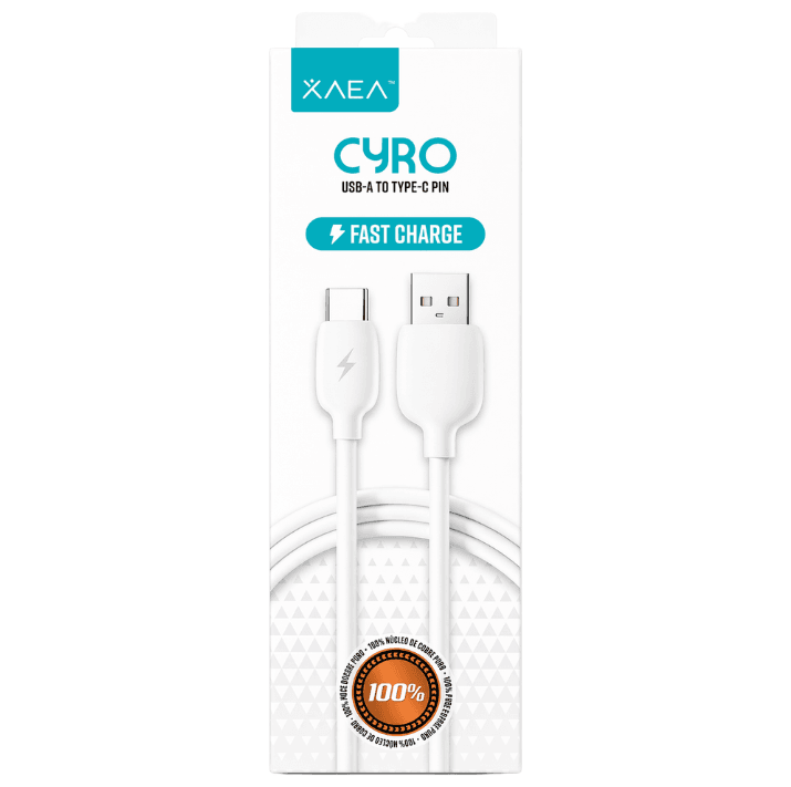 CABLE USB A TIPO C CYRO BLANCO CARGA RAPIDA