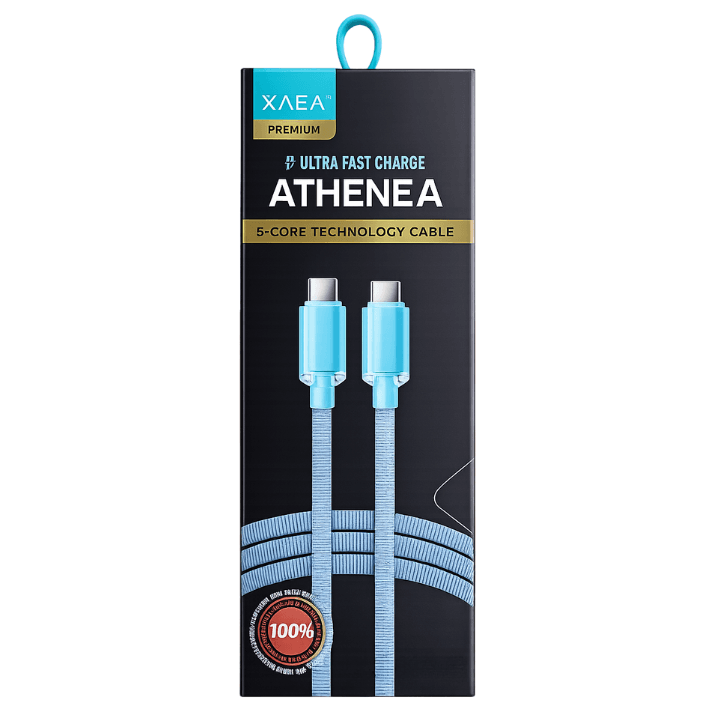 CABLE TIPO C A TIPO C ATHENEA ULTRA CARGA RAPIDA PREMIUM
