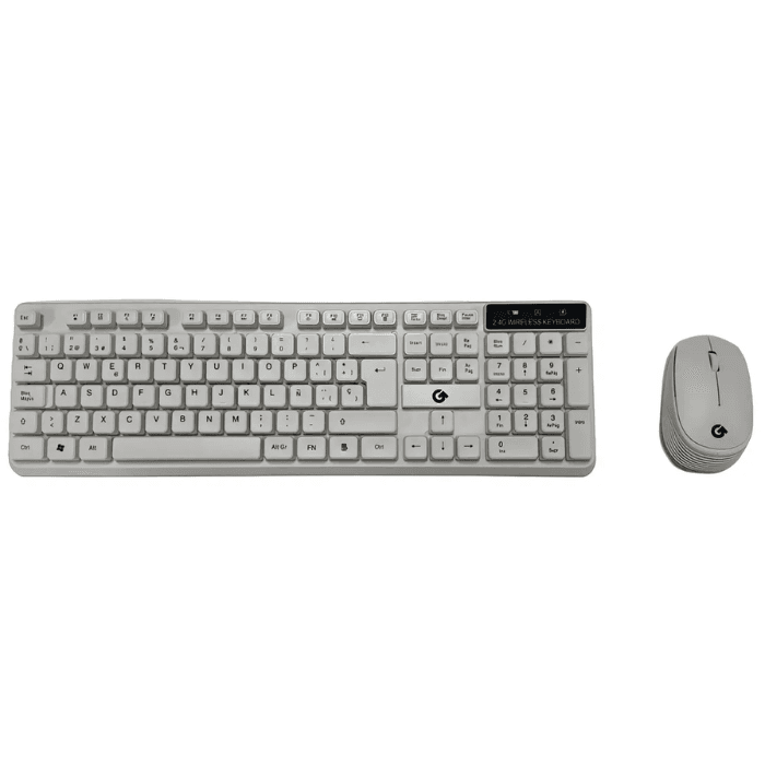 Teclado + Mouse Inalambrico Bluetooth Blanco FIREBOX