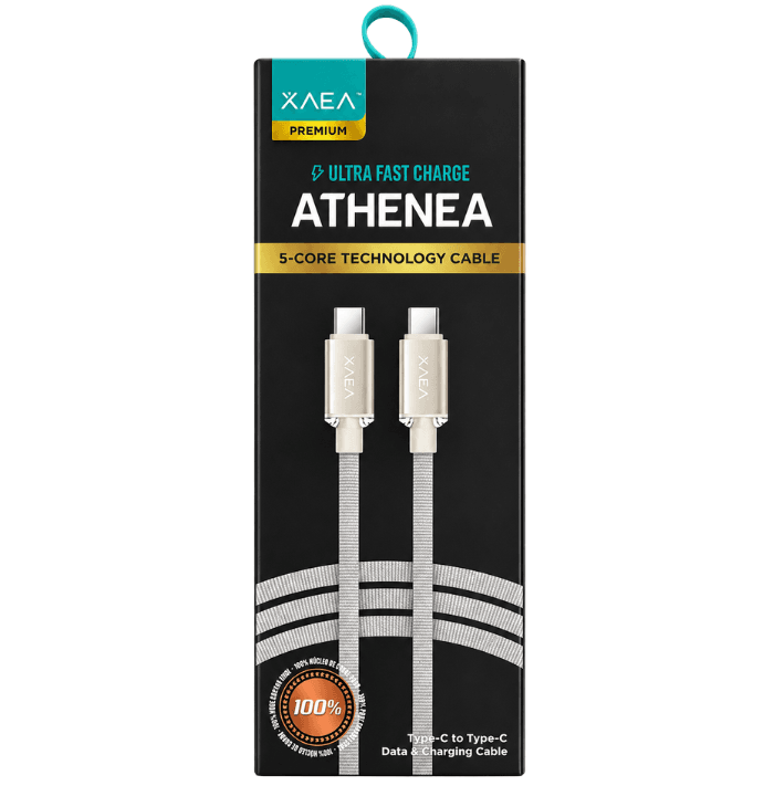 CABLE TIPO C - TIPO C - ATHENEA - XAEA - BEIGE