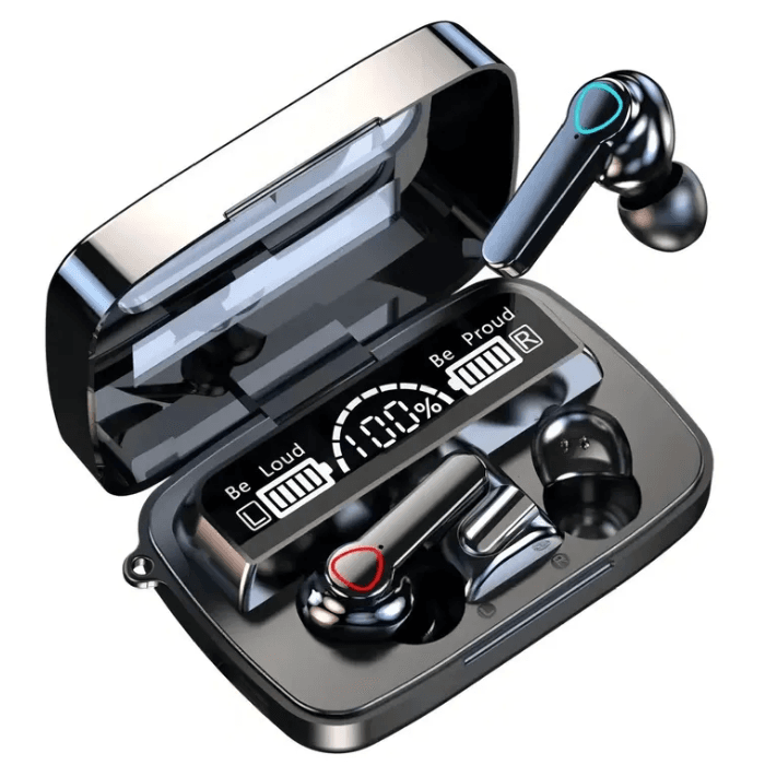 Auriculares Inalámbricos In-ear Bluetooth 5.3 Fan Pro F11 Pro Negro IPX4 LED